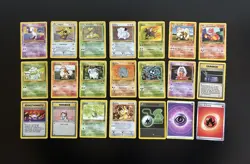 Vintage Pokemon Card Lot- Base, 2nd Series, Jungle, Rocket - Lot of 21 - 3 Holos - Image 1
