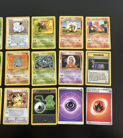 Vintage Pokemon Card Lot- Base, 2nd Series, Jungle, Rocket - Lot of 21 - 3 Holos - Image 3