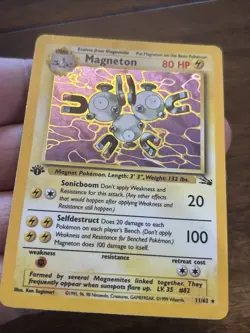 1999 Pokemon Card Magneton Fossil 1st Edition Holo 11/62 Vintage Old School Wotc - Image 4