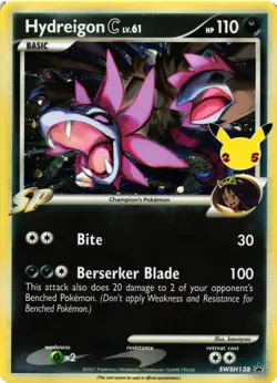 Pokemon TCG Hydreigon C lv.61 SWSH138 SWSH: Sword & Shield Promo Cards Holo NM - Image 1