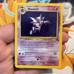 Haunter 6/62 Fossil Holo Rare Pokemon Card 1999 Vintage WOTC old School - Image 1