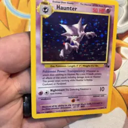 Haunter 6/62 Fossil Holo Rare Pokemon Card 1999 Vintage WOTC old School - Image 2