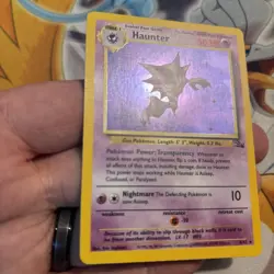 Haunter 6/62 Fossil Holo Rare Pokemon Card 1999 Vintage WOTC old School - Image 4