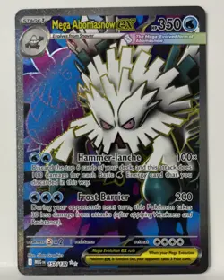 Mega Abomasnow ex 157/132 NM Full Art Ultra Rare Mega Evolution Pokemon Card TCG - Image 1