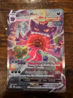 Pokemon Card TCG Gengar VMAX 271/264 Alt Art Secret Rare Ungraded NM - Image 1