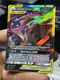 Greninja & Zoroark GX 107/214 Unbroken Bonds 2019 Tag Team Pokemon Card TCG - Image 4