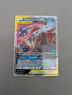 Pokemon TCG Greninja & Zoroark GX Holo Ultra Rare Card 107/214 Unbroken Bonds NM - Image 1