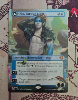 MTG Oko, Lorwyn Liege Borderless Lorwyn Eclipsed Magic the Gathering NM - Image 1