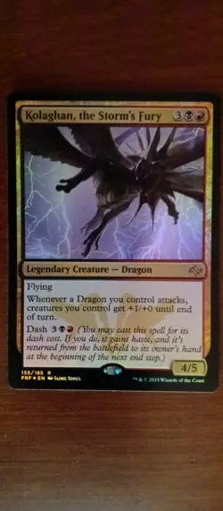 MTG Foil Kolaghan, the Storm's Fury Fate Reforged NM Rare Legendary Creature - Image 1