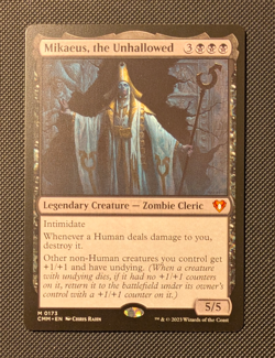 MTG MAGIC CMM COMMANDER MASTERS MIKAEUS, THE UNHALLOWED NEAR MINT FREE SHIPPING - Image 1