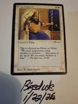 MTG Arabian Nights King Suleiman - See Pics for Condition - bigedude - Image 1
