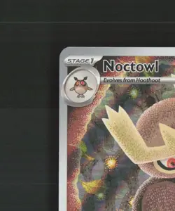 Noctowl SVP141 Scarlet & Violet Full Art Black Star Promo Holo Pokemon Card NM - Image 3