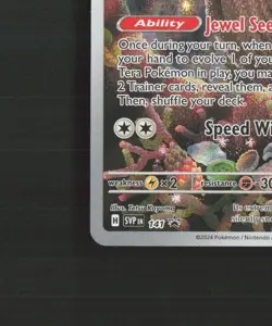 Noctowl SVP141 Scarlet & Violet Full Art Black Star Promo Holo Pokemon Card NM - Image 5