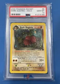 2000 POKEMON ROCKET UNLIMITED #6 DARK DUGTRIO-HOLO PSA 10. POP 34 - Image 1