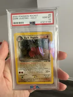 2000 POKEMON ROCKET UNLIMITED #6 DARK DUGTRIO-HOLO PSA 10. POP 34 - Image 2