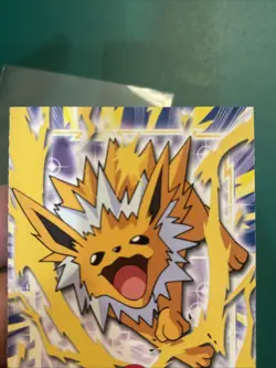 2000 Topps Pokemon Series 3 #135 Jolteon TV Animation Edition Blue Vintage - Image 2