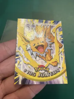 2000 Topps Pokemon Series 3 #135 Jolteon TV Animation Edition Blue Vintage - Image 4