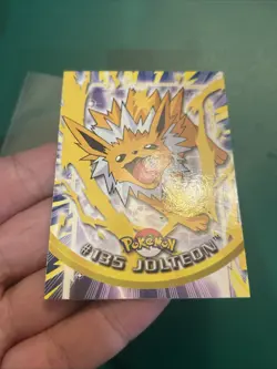 2000 Topps Pokemon Series 3 #135 Jolteon TV Animation Edition Blue Vintage - Image 5
