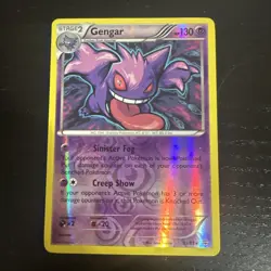 Pokemon Gengar TCG Reverse Holo Rare Card XY Breakthrough 60/162 - Image 1