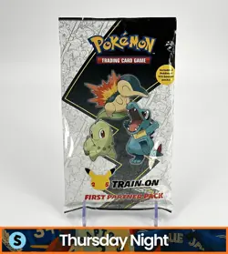 POKEMON TCG CELEBRATIONS TRAIN ON JOHTO FIRST PARTNER PACK SEALED - Image 1