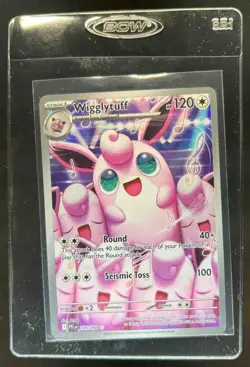 2025 Pokemon Phantasmal Flames Wigglytuff Illustration Rare #105/094 - Image 1