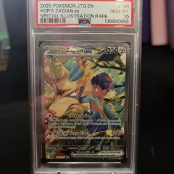 2025 POKEMON JTG EN-JOURNEY TOGETHER #186 HOP'S ZACIAN EX PSA 10 - Image 1