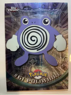 Pokemon Topps Chrome 2000 Pokemon Series 1 #61 Poliwhirl - Image 1