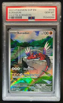 2023-25 Pokemon SV Black Star Promos SVP EN Koraidon #014 PSA 10 - Image 1