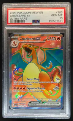 2023 Pokemon SV 151 MEW EN Charizard ex #183/165 PSA 10 - Image 1