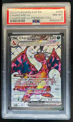 2023-25 Pokemon SV Black Star Promos Charizard ex #056 PSA 8 - Image 1