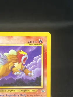 Pokemon TCG Entei 17/64 Neo Revelation Regular Rare LP - Image 3