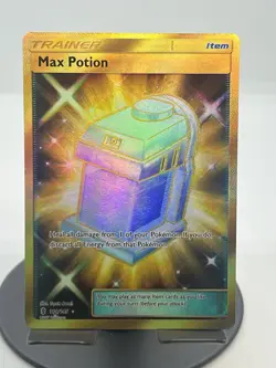 Pokemon TCG Max Potion (Secret) 164/145 SM Guardian Rising Secret Rare NM - Image 1