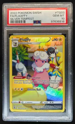 2022 Pokemon SWSH Silver Tempest Flaaffy Trainer Gallery Holo #TG03/TG30 PSA 10 - Image 1