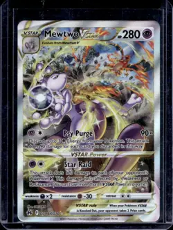2023 Pokemon SWSH Crown Zenith Mewtwo VST Galarian Gallery #GG44/GG70 - Image 1