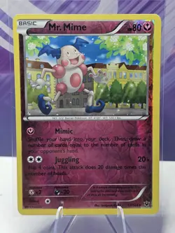 Pokemon TCG Mr. Mime Fates Collide 67/124 Reverse Holo Rare - Image 1
