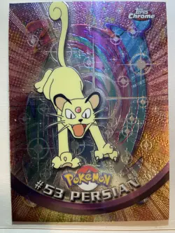 2000 Topps Chrome Pokemon Series 1 Persian #53 Holo Foil - Image 1