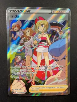 Pokemon Irida Full Art Ultra Rare Holo GG63/GG70 Crown Zenith Trainer TCG - Image 1