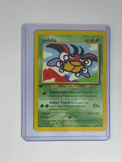 Pokemon WOTC Ledyba 63/111 Neo Genesis Set UNLIMITED Common NM - Image 1