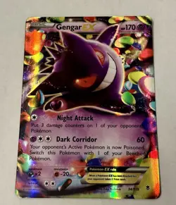 Gengar EX Full Art Ultra Rare Holo Pokemon TCG XY Phantom Forces 34/119 - Image 1