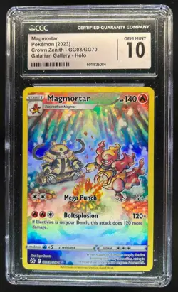 2023 Pokemon SWSH Crown Zenith Magmortar Galarian Gallery #GG03/GG70 CGC 10 - Image 1
