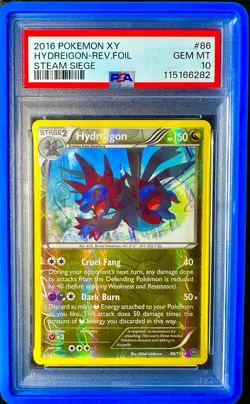 Hydreigon 86/114 XY - Steam Siege Reverse Holo Pokemon 2016 PSA 10 - Image 1