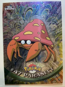 Pokemon 2000 Topps Chrome TV Animation Edition Series 1 Parasect #47 - Image 1