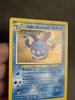Light Azumarill 13/105 Neo Destiny Holo LP Pokemon - Image 2