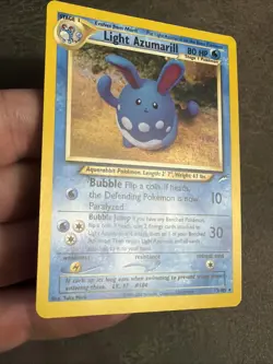 Light Azumarill 13/105 Neo Destiny Holo LP Pokemon - Image 3