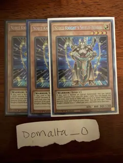 3x Yugioh Noble Knight's Shield-Bearer BROL-EN017 1st Edition Secret Rare NM/VLP - Image 1