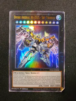 Divine Arsenal AA-ZEUS Sky Thunder STAX-EN044 1st Edition Yugioh Damaged See Pic - Image 1