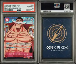 One Piece Paramount War Whitebeard Newgate Edward Alt ART OP02-004 PSA 10 JPN - Image 1