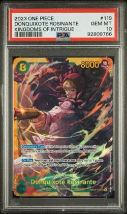 92251400 Donquixote Rosinante 2023 One Piece 119 Kingdoms Of Intrigue PSA 10 GEM - Image 1
