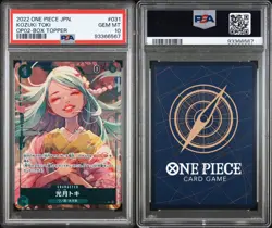 One Piece PSA 10 OP02-031 Kozuki Toki Alternate Art Japanese OP02 Box Topper - Image 3