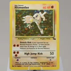 Pokemon TCG - Hitmonlee 7/62 Fossil Holo Rare WOTC 1999 - MP - Image 2